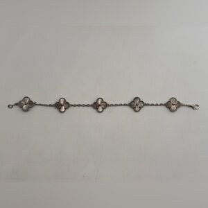 Silver Alhambra Clover Bracelet